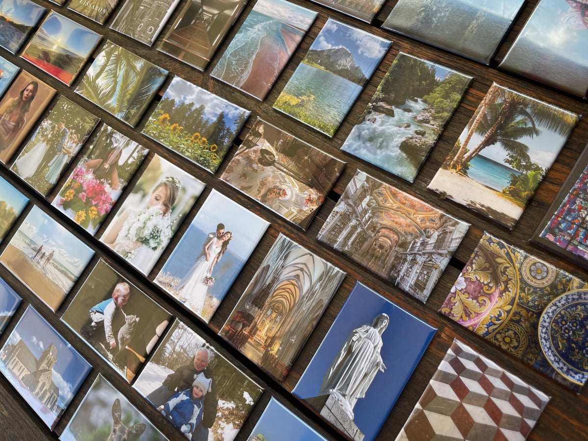 Personalized Photo Magnets – Set of 8 (Handmade)
